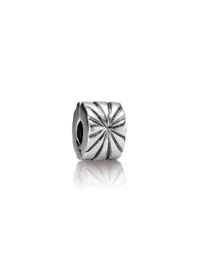 Pandora Sterling Silver Sunburst Clip Charm Retired Stamped 925 ALE